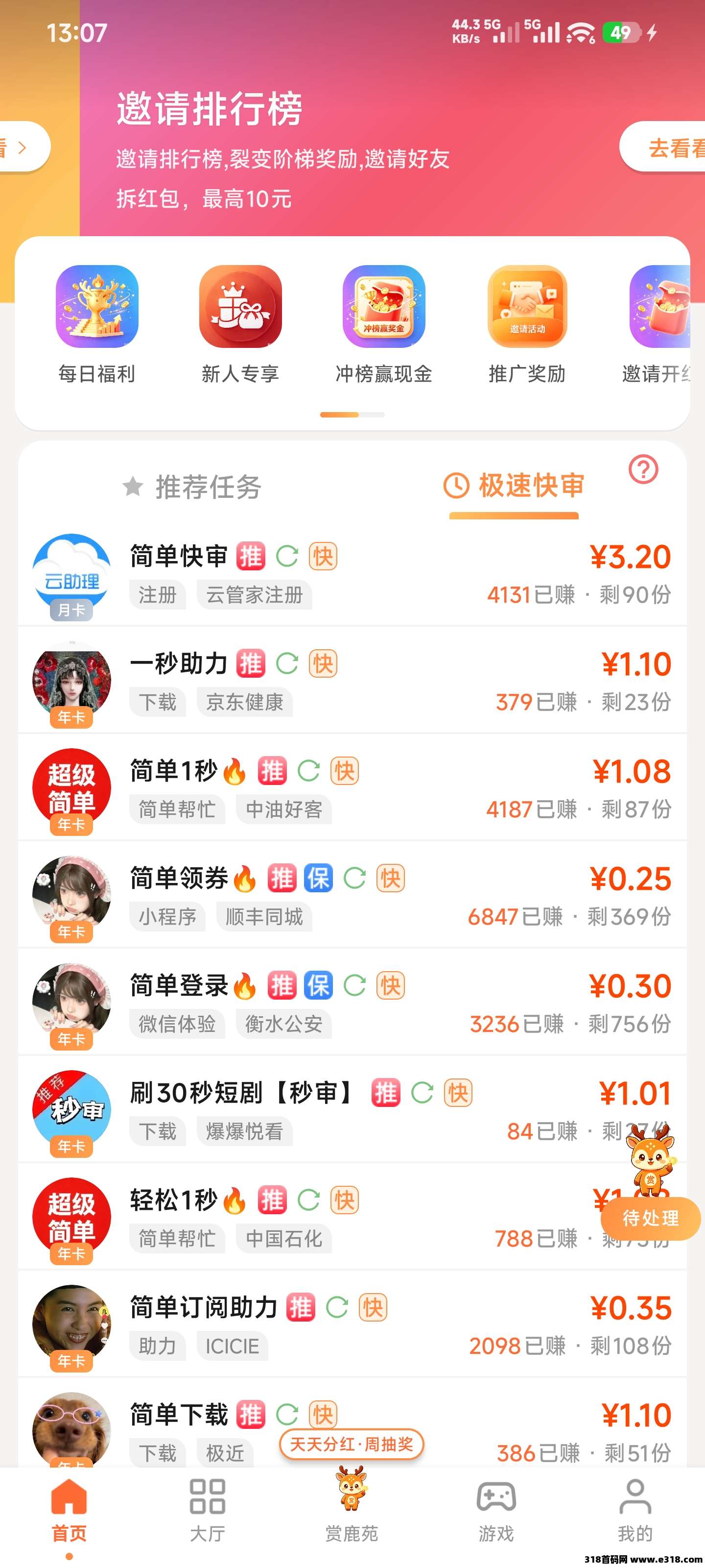 【唯赏鹿】2026年最新悬赏任务平台