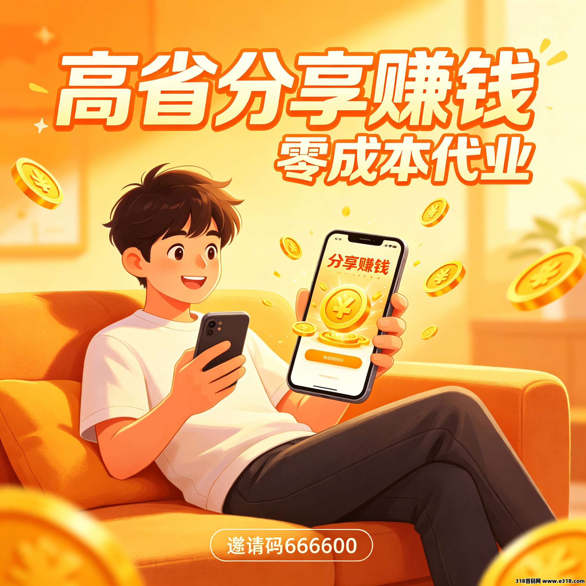 高省怎么分享赚钱？2026副业实操指南，零成本