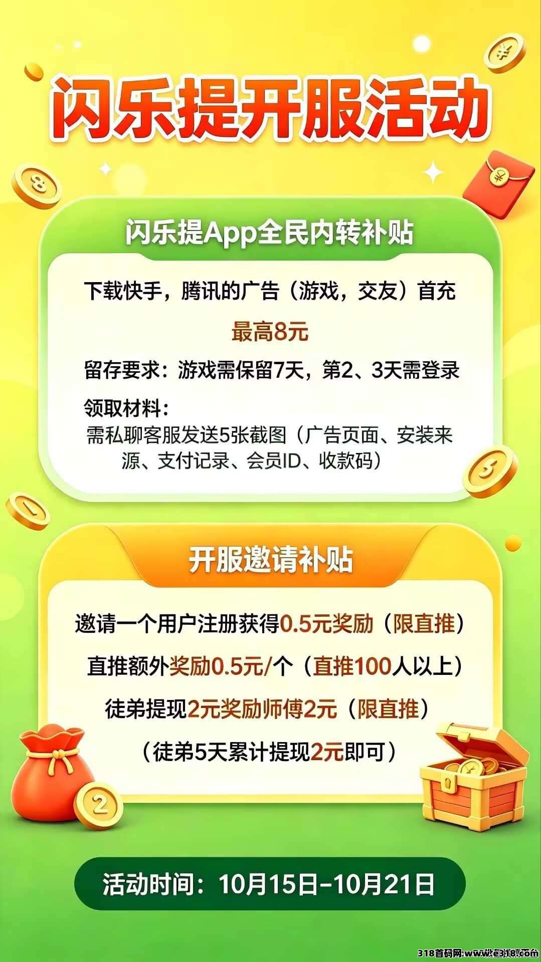 首码：闪乐提看广告赚米，全网招募团队长
